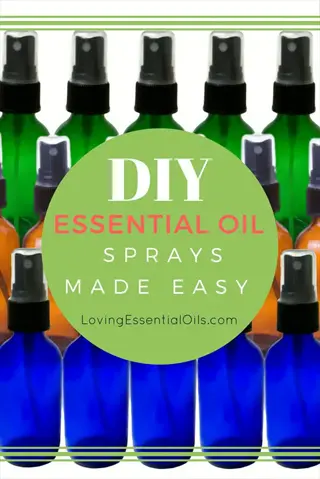 diy essential oil sprays made easy with colorful spray bottles, including options for homemade garden spray bottles