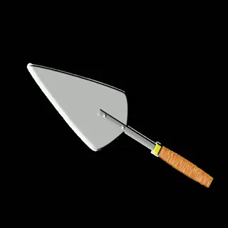 garden trowel stainless with wooden handle