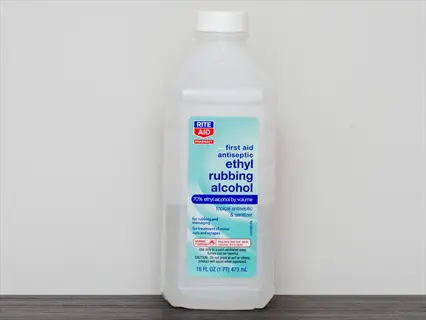 rite aid 70% ethyl rubbing alcohol bottle for plant pest control (rubbing alcohol treatment component)